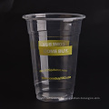 200ml tasses en plastique transparentes de pp